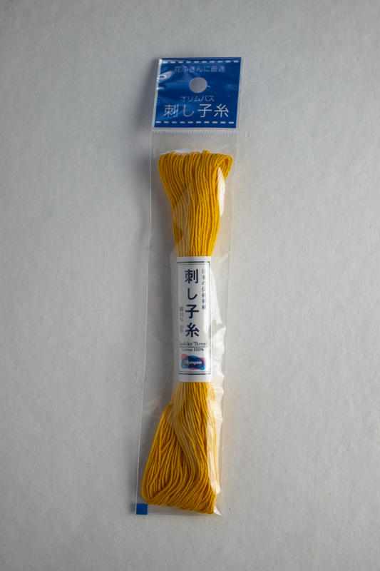  Yellow #16 Sashiko thread 100% cotton 20 meters  $2.25 Thick thread
