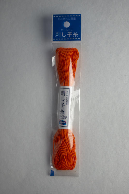 Orange #22 Sashiko thread 100% cotton 20 meters  $2.25 Thick thread