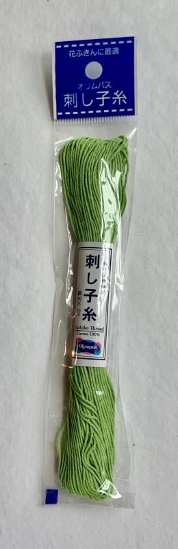 Yellow Green #6 Sashiko thread 100% cotton 20 meters  $2.25 Thick thread
