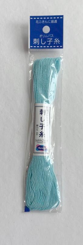  Aqua #8 Sashiko thread 100% cotton 20 meters  $2.25 Thick thread
