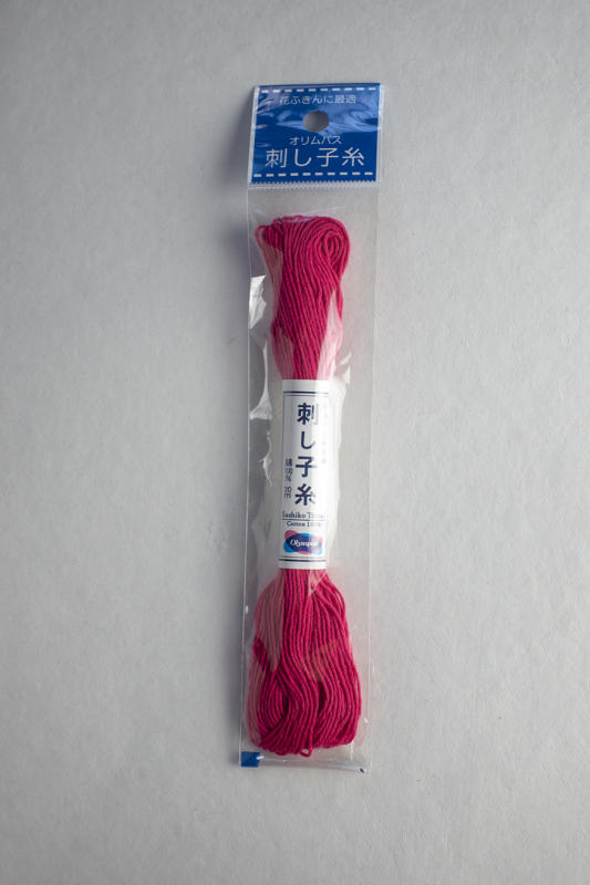  Hot Pink #21 Sashiko thread 100% cotton 20 meters  $2.25 Thick thread