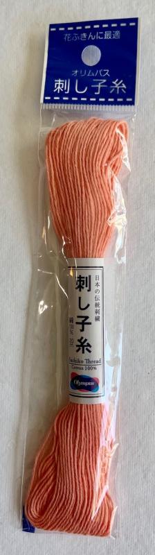  Coral #25 Sashiko thread 100% cotton 20 meters  $2.25 Thick thread