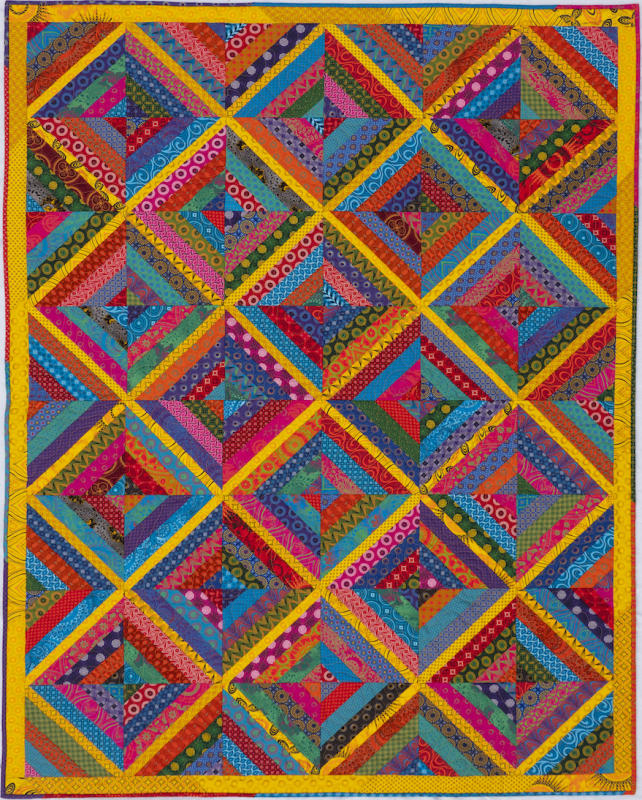 Shweshwe string quilt