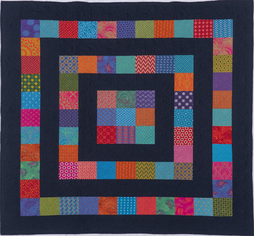 Shweshwe easy square quilt