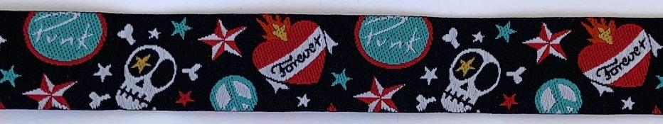 Punk Forever- 5/8 inches wide- Sale $1.00-was $4.00- 2 yards