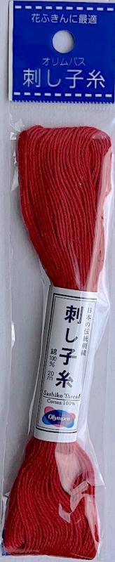  Rose Red #12 Sashiko thread 100% cotton 20 meters  $2.25 Thick thread
