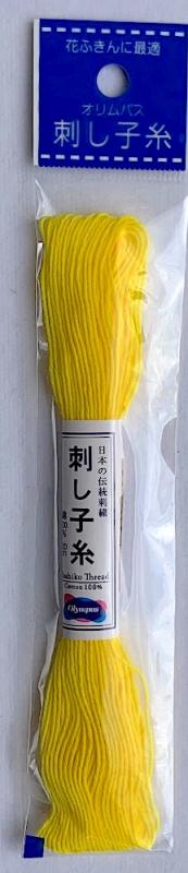  Lemon Yellow #29 Sashiko thread 100% cotton 20 meters  $2.25 Thick thread
