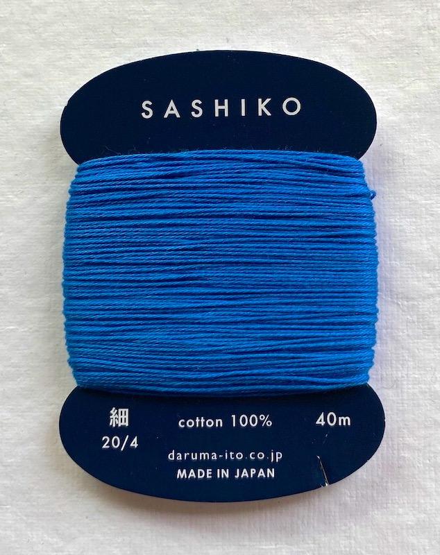 Daruma Bright Blue #225, thin thread, cotton, 40 meters $2.99