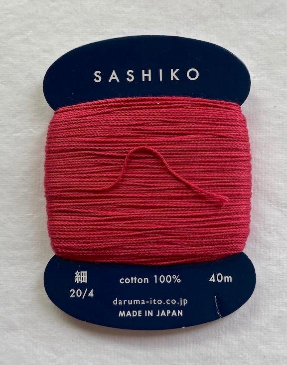 Daruma Bright Red/Pink #221, thin thread, cotton, 40 meters $2.99