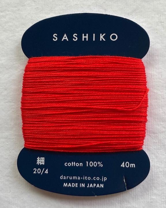 Daruma Red #213, thin thread, cotton, 40 meters $2.99