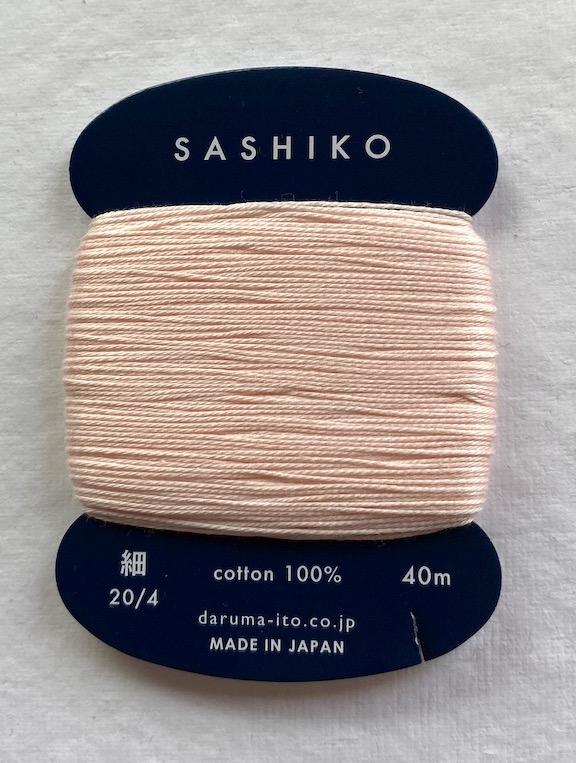 SOLD OUT Daruma Palest Pink #209, thin thread, cotton, 40 meters $2.99