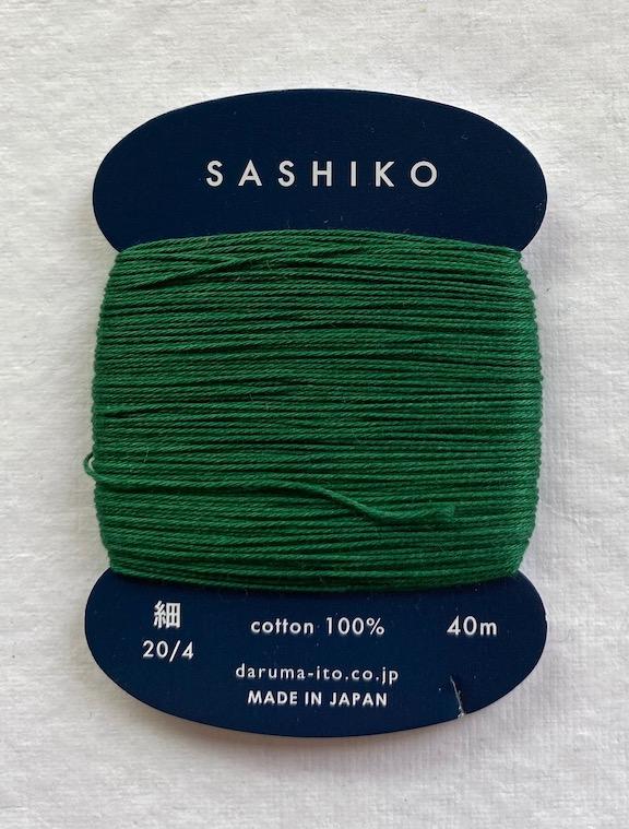Daruma Forest Green #208, thin thread, cotton, 40 meters $2.99