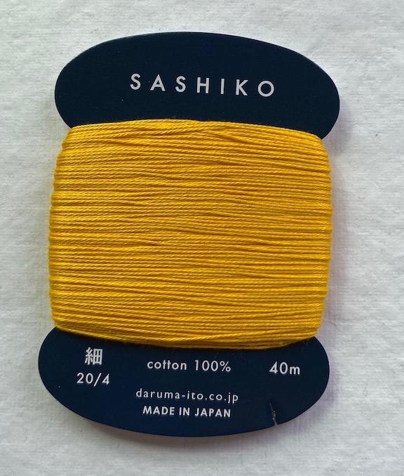 SOLD OUT Daruma Golden Yellow #204, thin thread, cotton, 40 meters $2.99