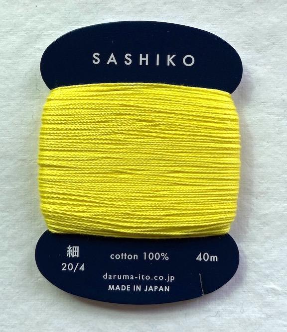 Daruma Bright Yellow #203, thin thread, cotton, 40 meters $2.99