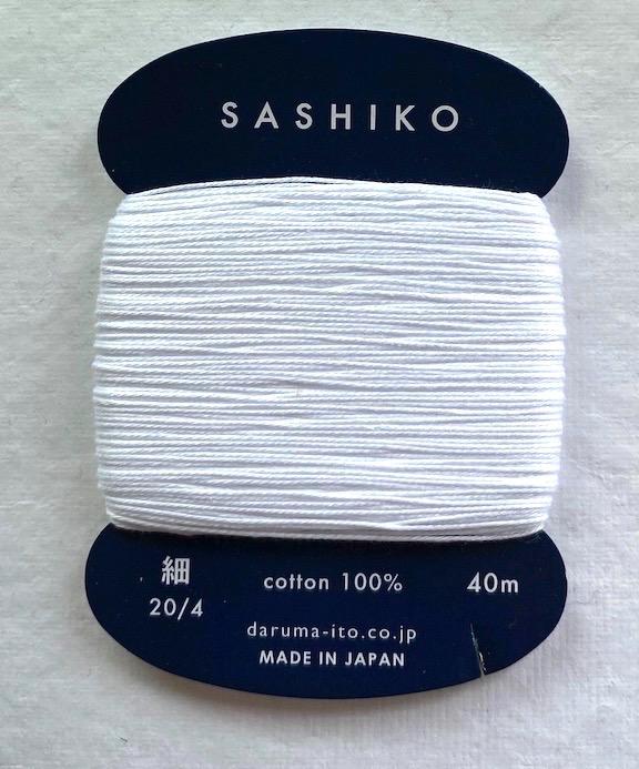 Daruma White #201, thin thread, cotton, 40 meters $2.99