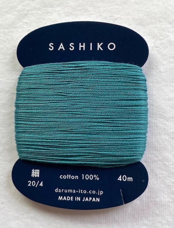 Daruma Dusty Teal #205, thin thread, cotton, 40 meters $2.99