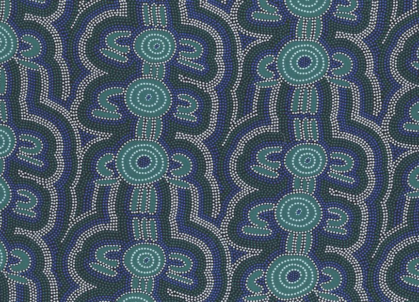 Women Dreaming 2 Blue 100% cotton