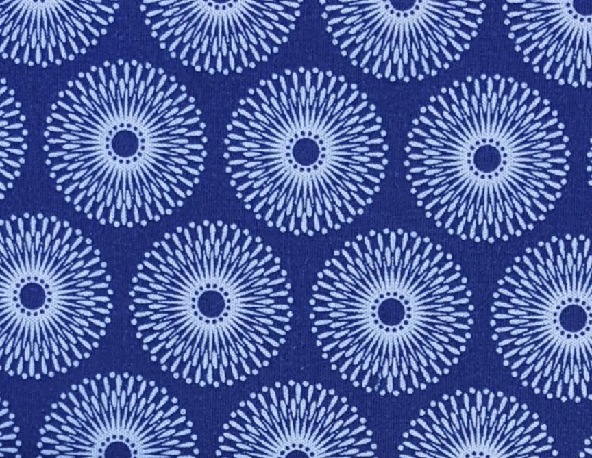 Indigo dotted circle