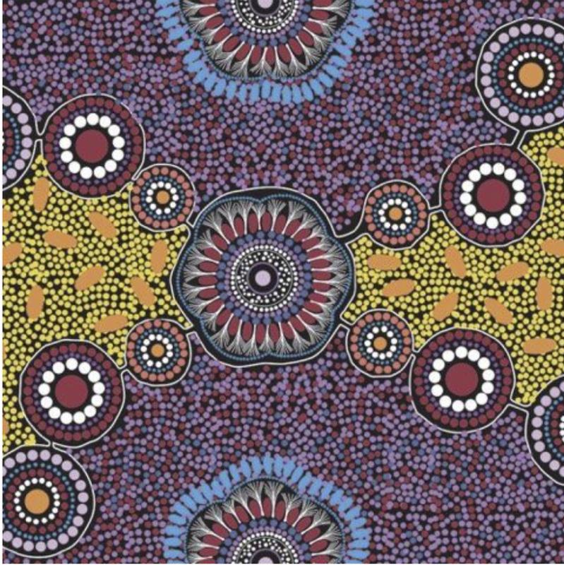 Meeting Places black 100% cotton