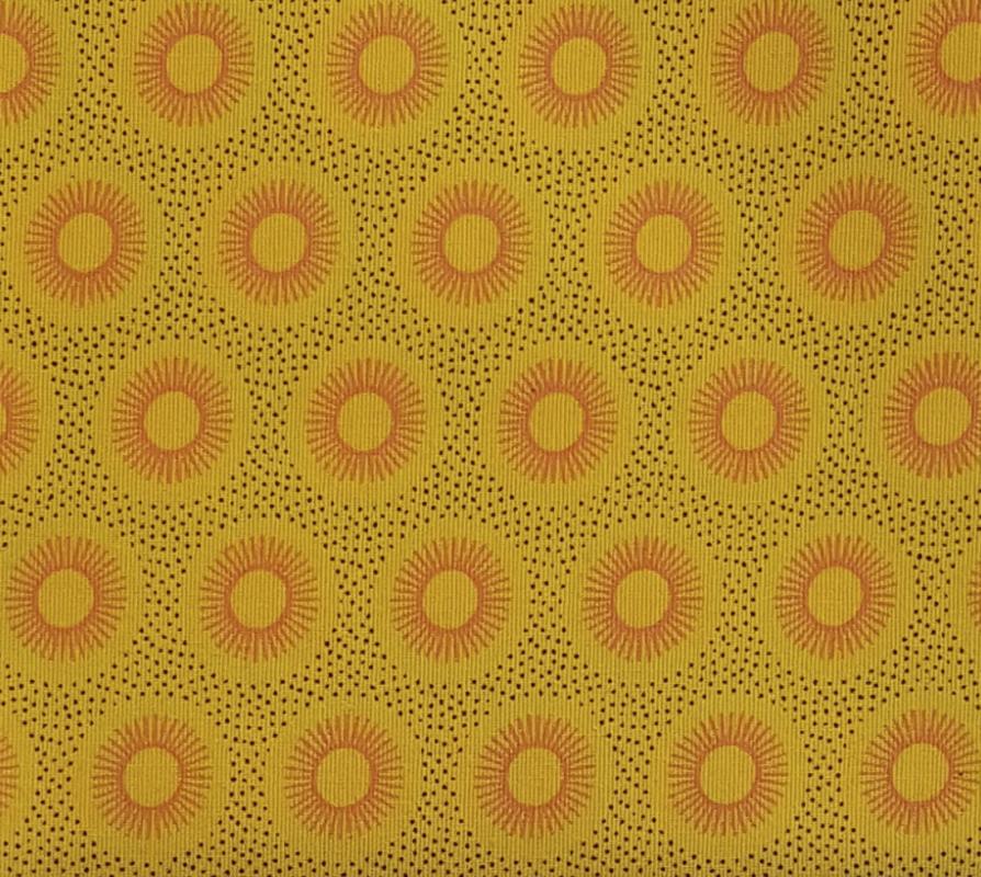 yellow orange black sunburst