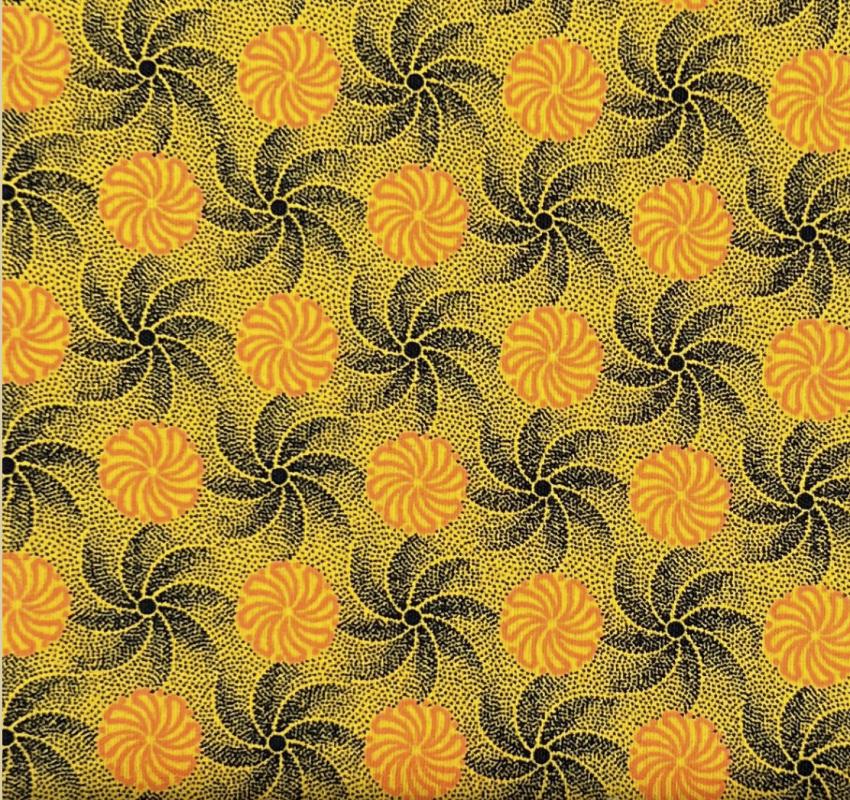 yellow orange black pinwheel
