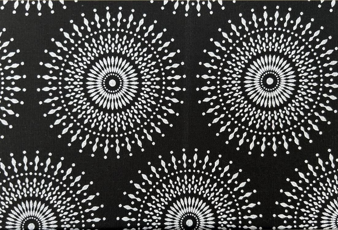 white black sunburst