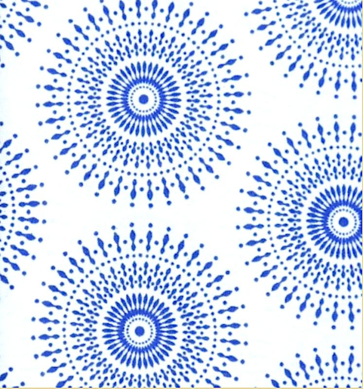 Indigo on white sunburst-blue is darker than the photo