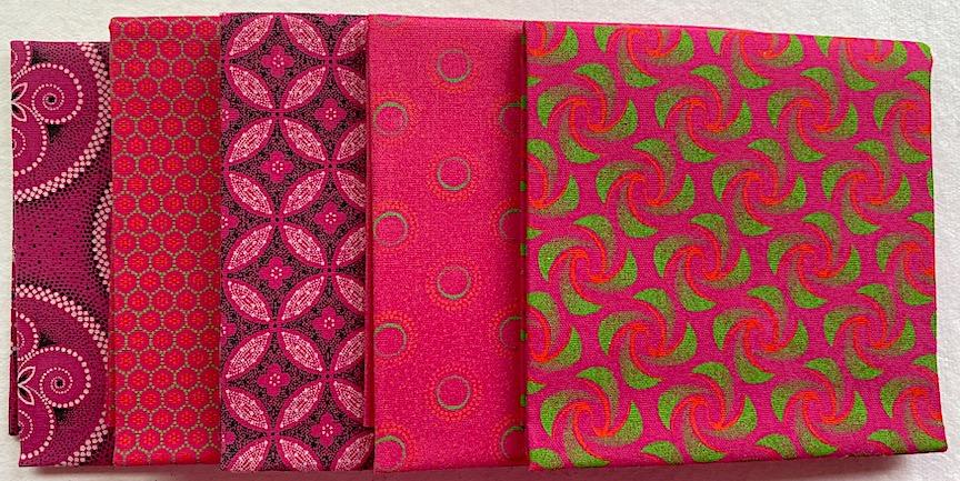 Pink fat 1/4 bundle- 5 pieces 