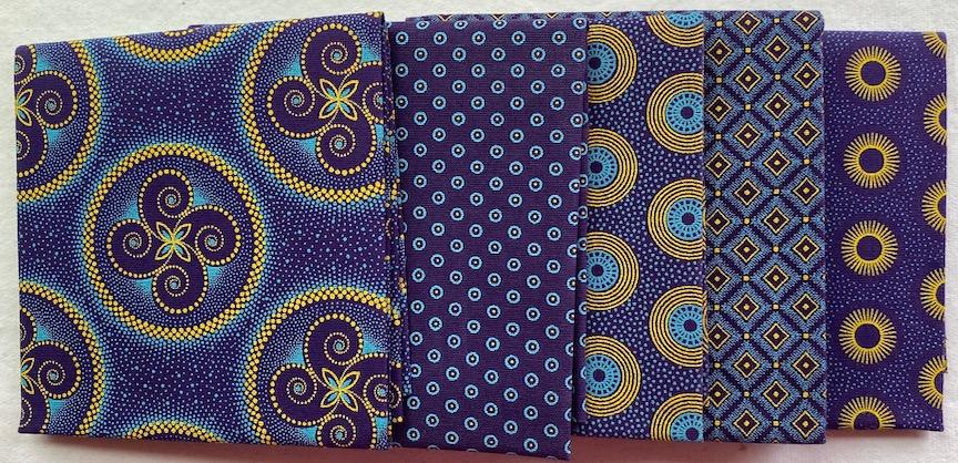 Purple  fat 1/4 bundle- 5 pieces 